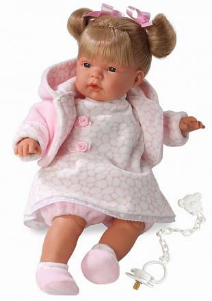 Кукла Люсия в розовой кофточке, 38 см. 